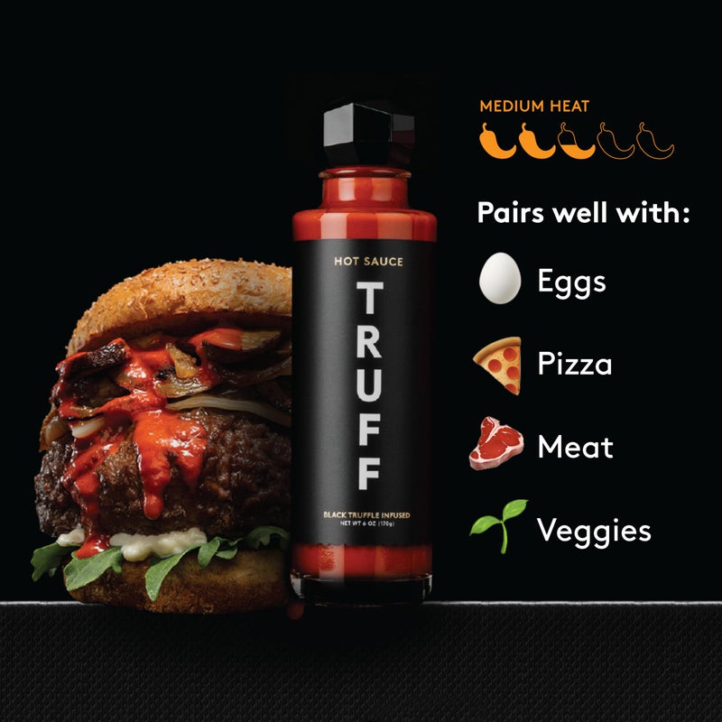 TRUFF Hot Sauce Variety Pack, Gourmet Hot Sauce Set of Original, Hotter and Limited White Edition, Unique Flavor Experiences with Truffle, 3-Bottle Bundle, 3ct 6oz bottles - Image 2
